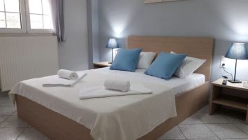 Lefkada Blue - Light Blue Apartment Bedroom